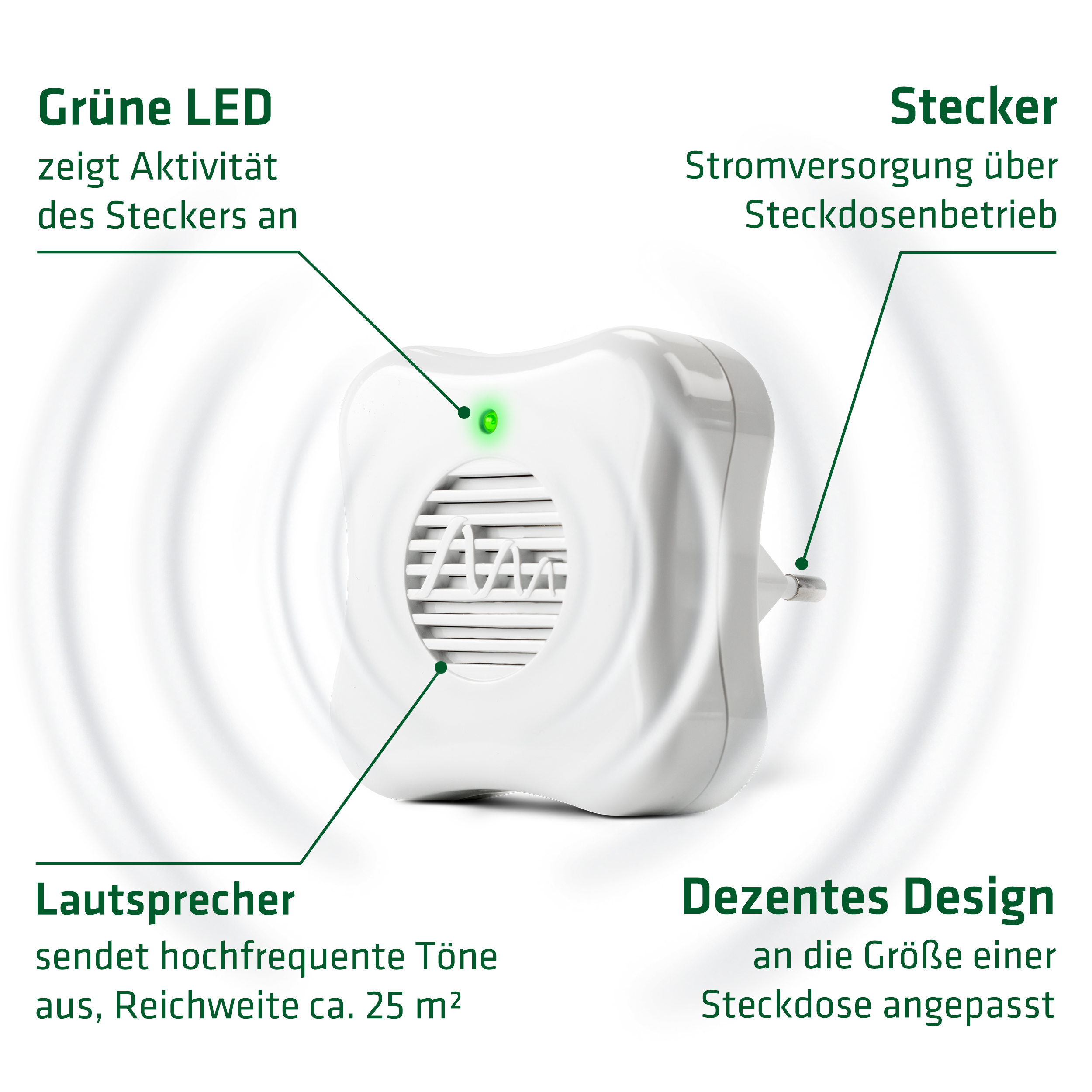 Electronic spider repellent plug | ultrasonic