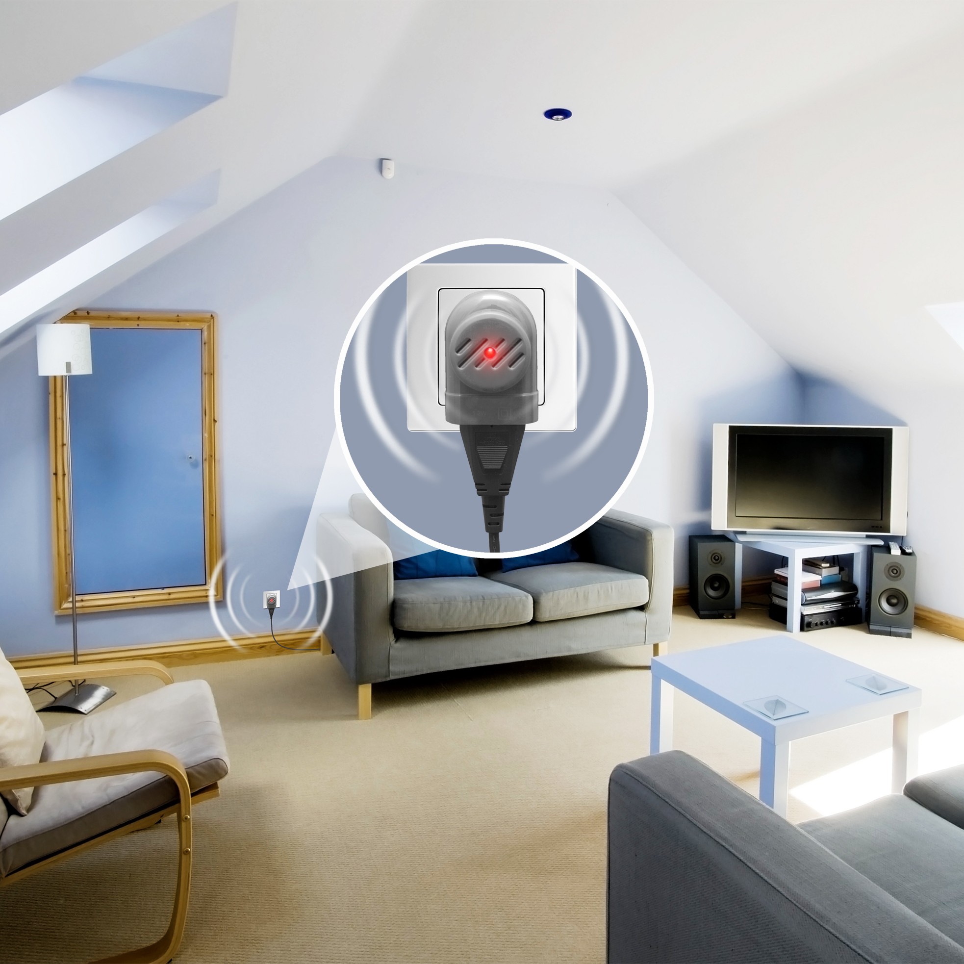 Combi-Protection | plug in repellent against mosquitoes | integrated socket