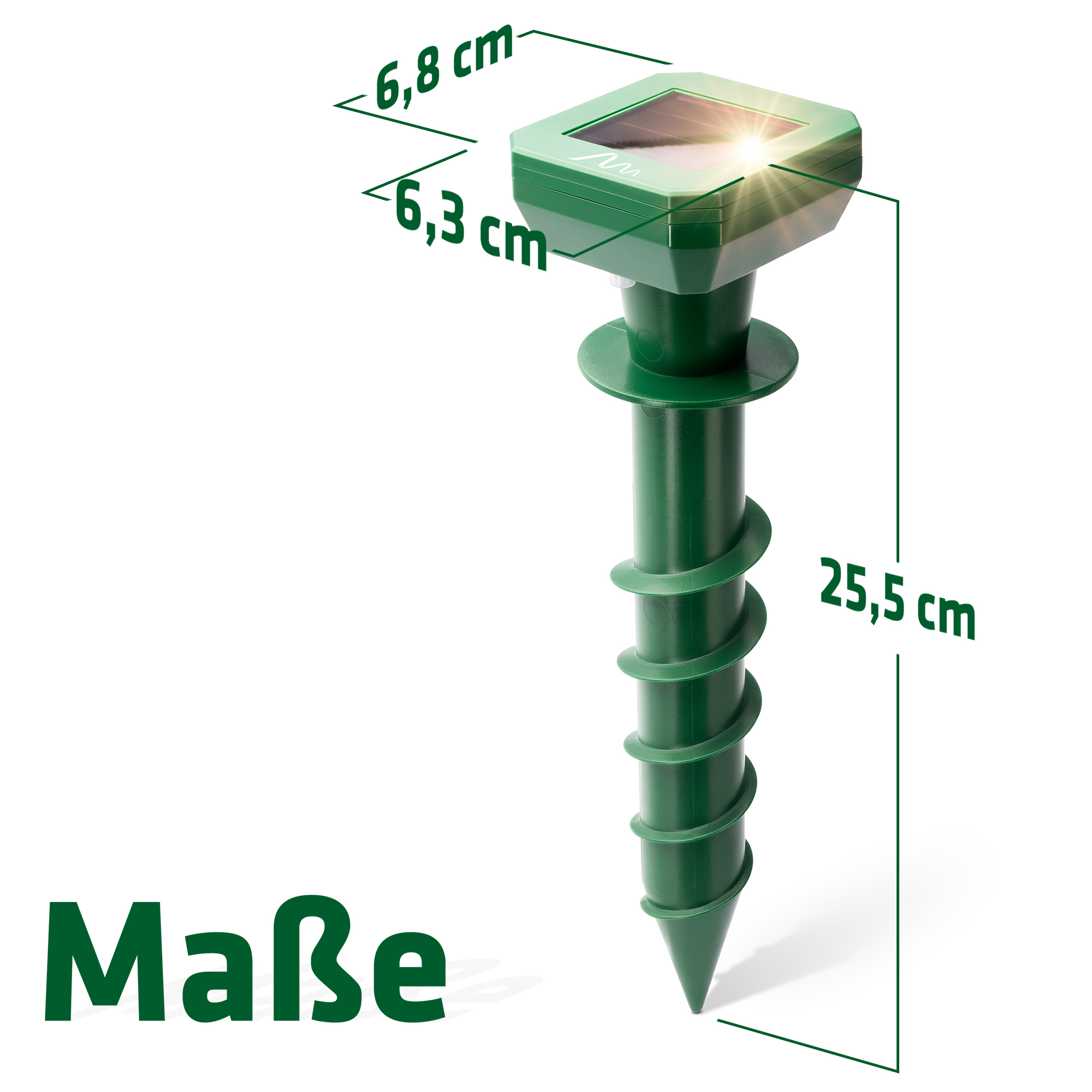 Sonic Mole Repeller | solar | screw design for easy use