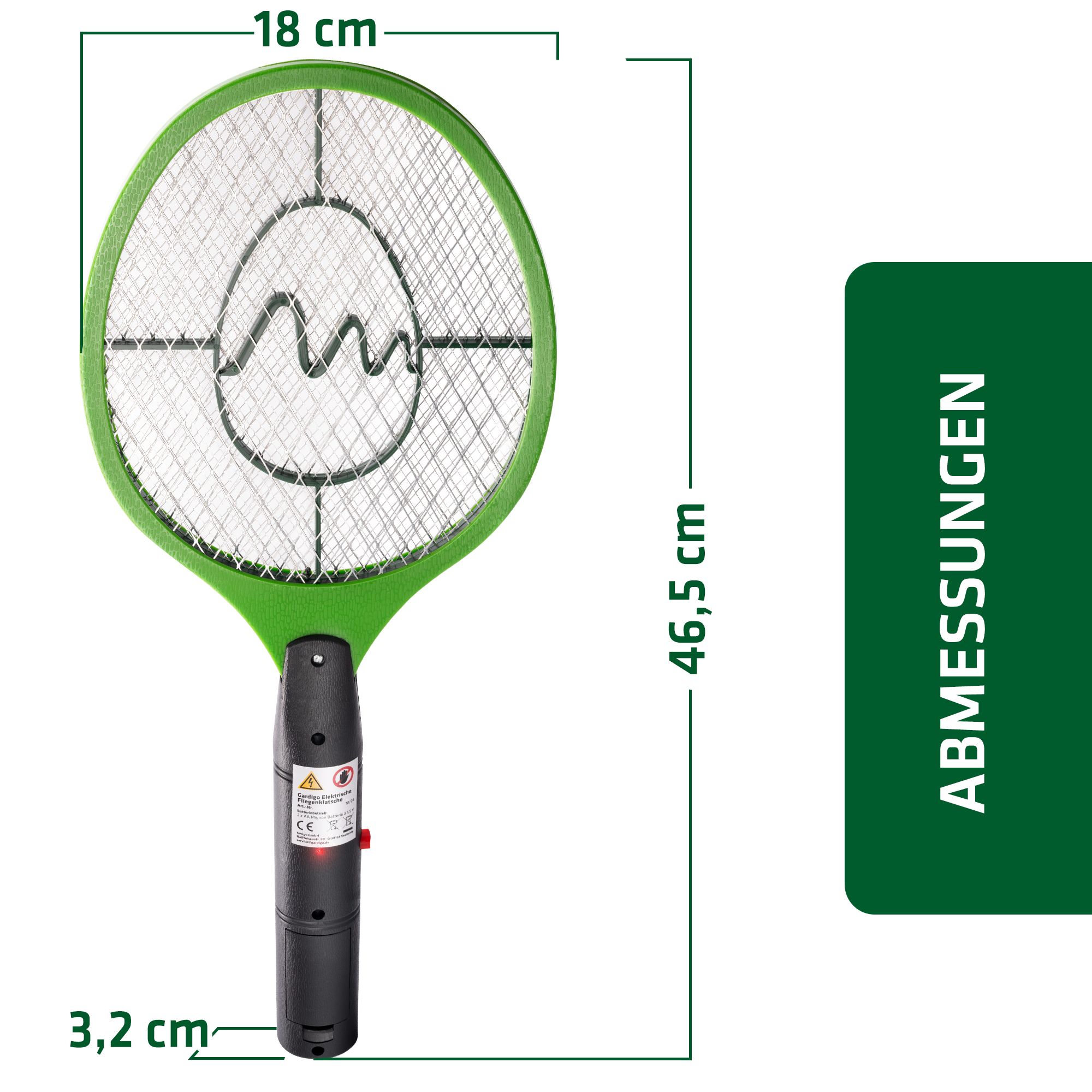 Electric Fly Swatter | kills insects with a high voltage grille