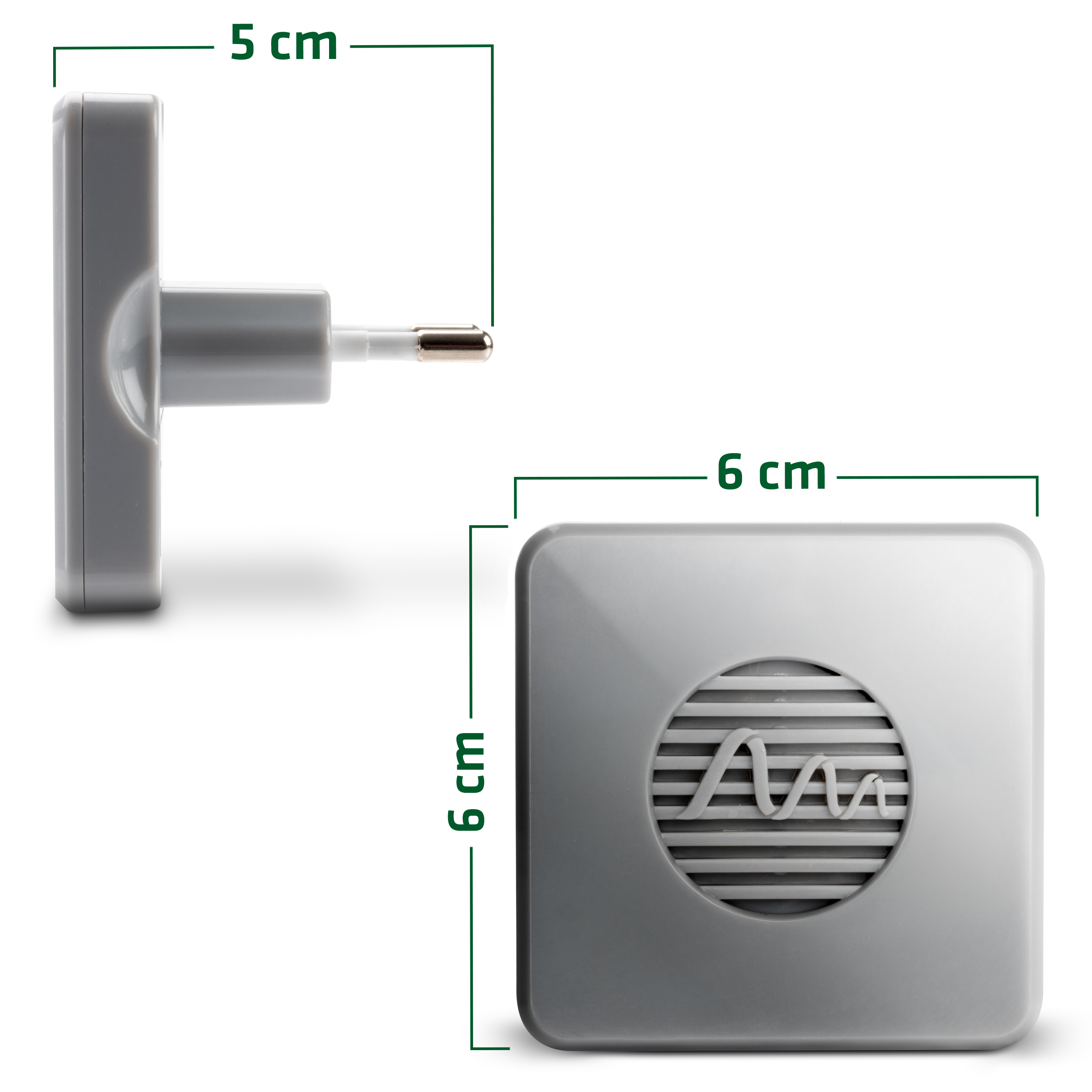 Maße des Stecker gegen Krabbeltiere