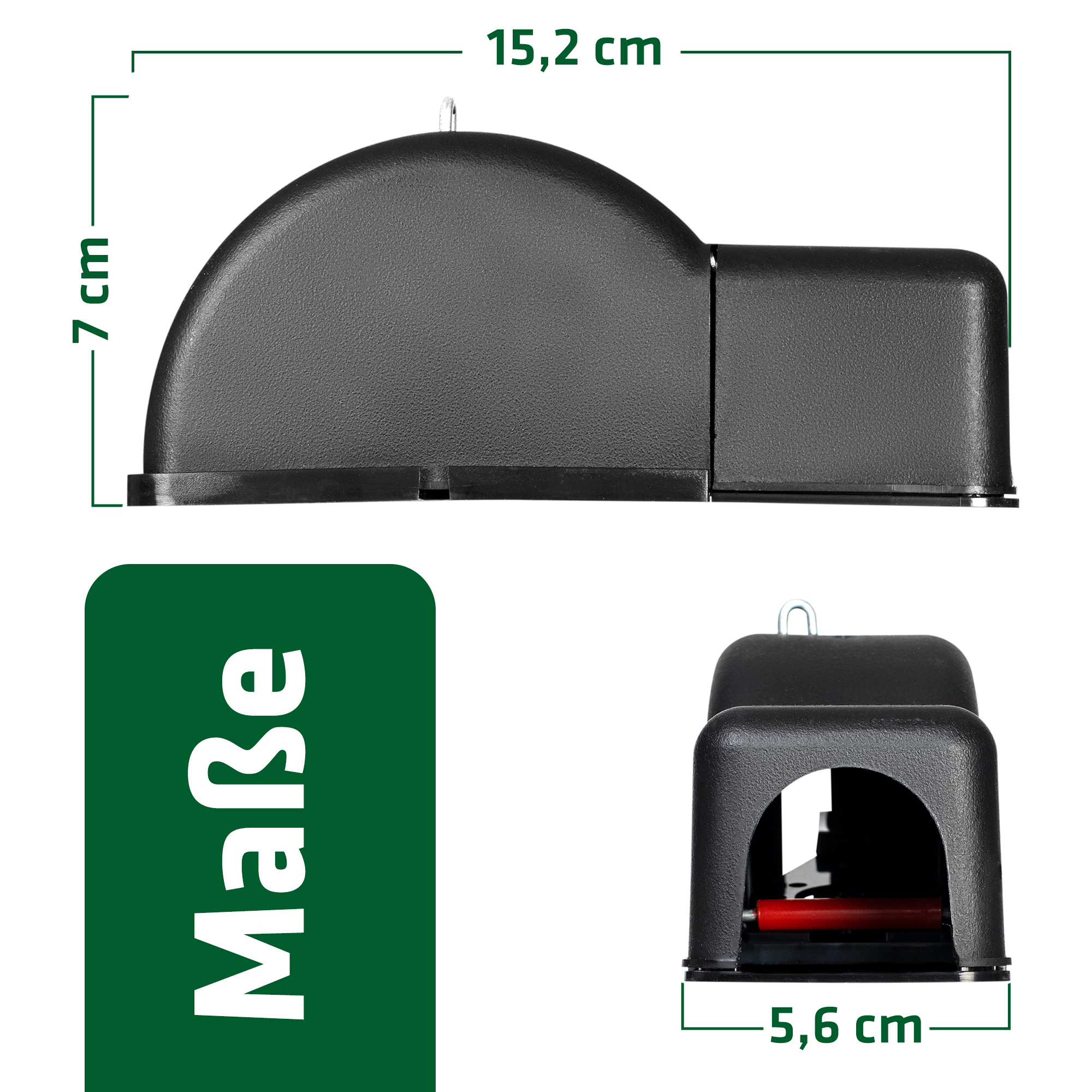 Mouse trap 2.0 | tunnel trap with safety enclosure | set of 4