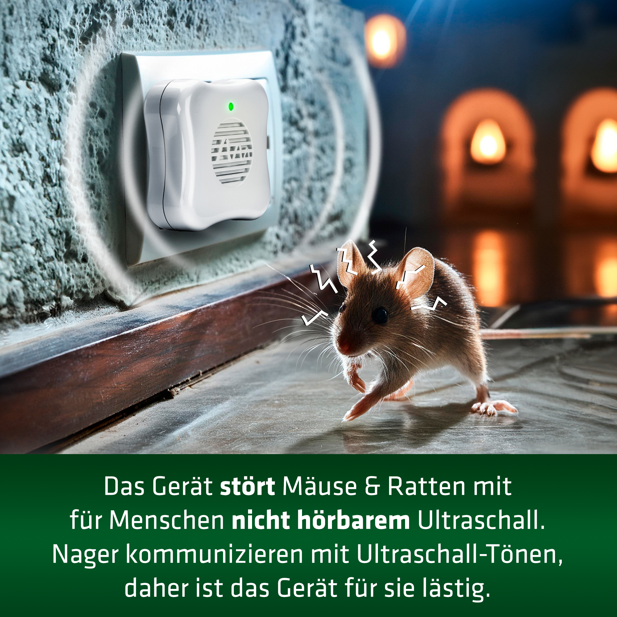 Mouse repeller plug | ultrasonic repellent
