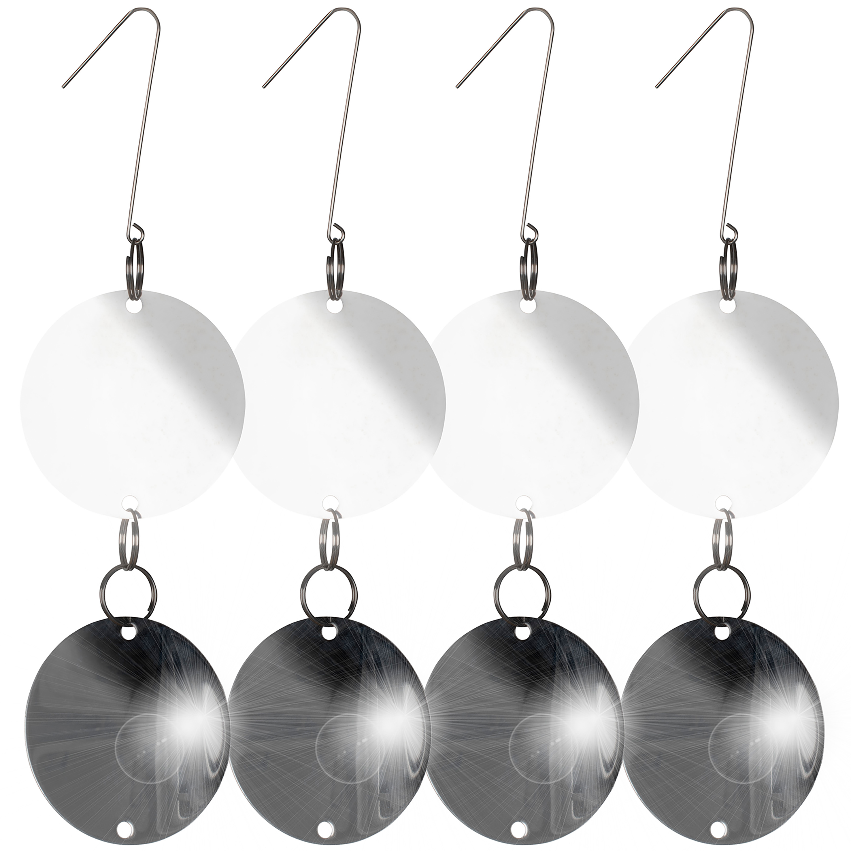 Bird repelling reflectors, set of 4