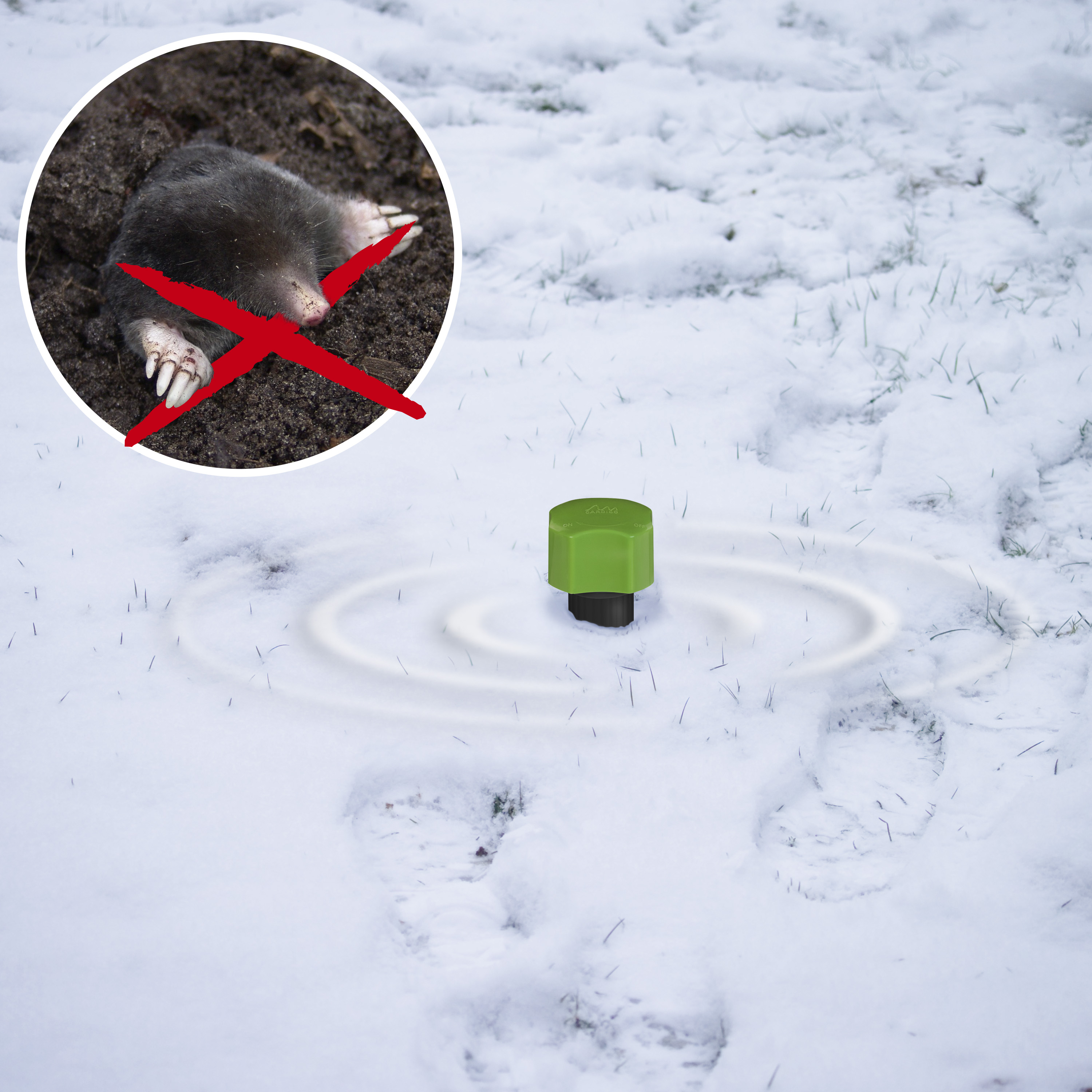 Mole Repellent Mini | compact sonic deterrent