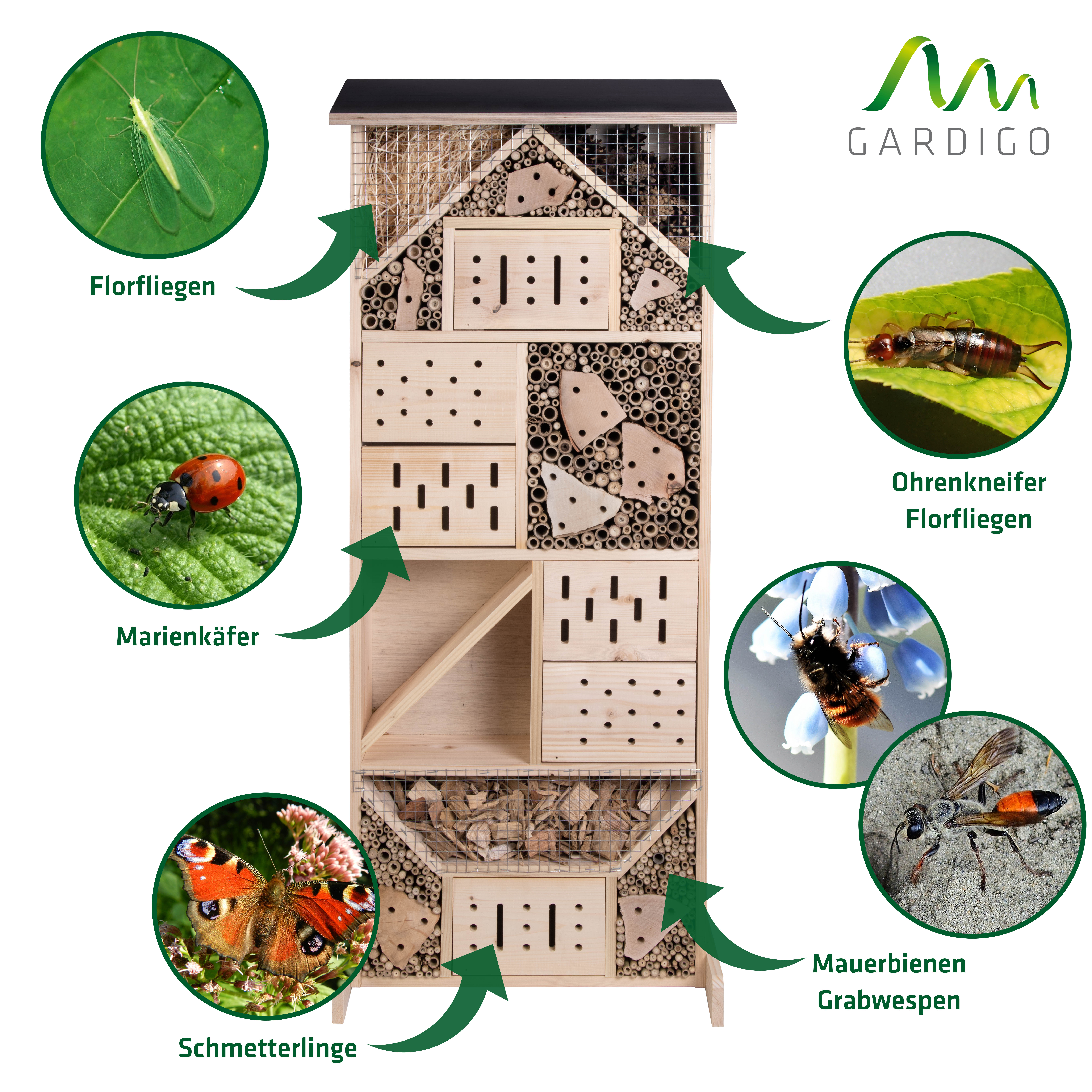 Insect Hotel XXXL | Made in Germany | nesting aid for solitary bees