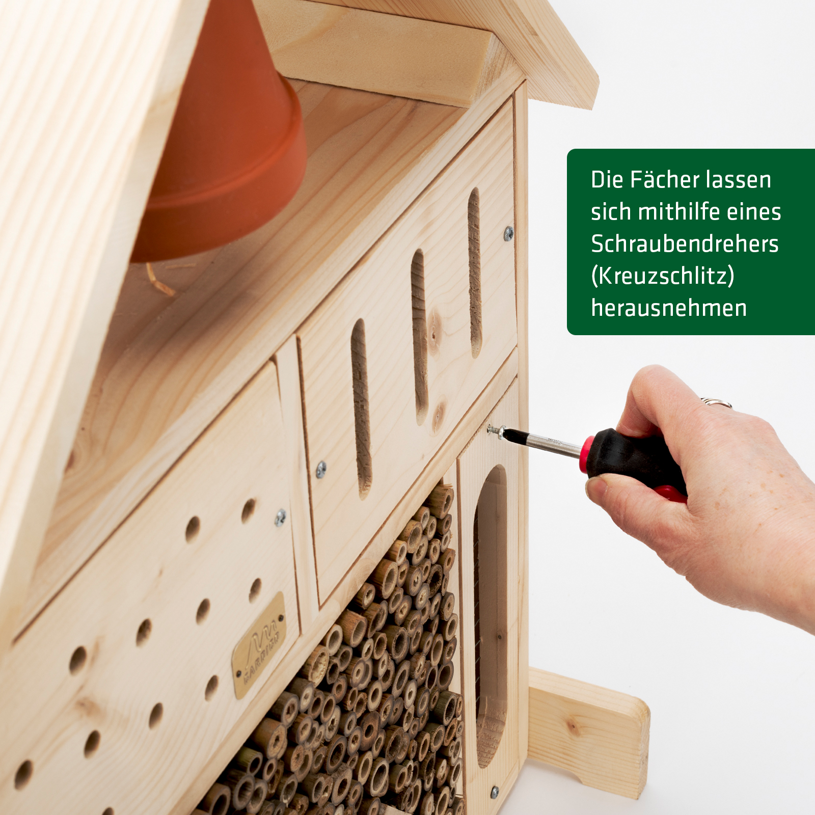 Insect hotel XXL | Large nesting aid for wild bees | Made in Germany
