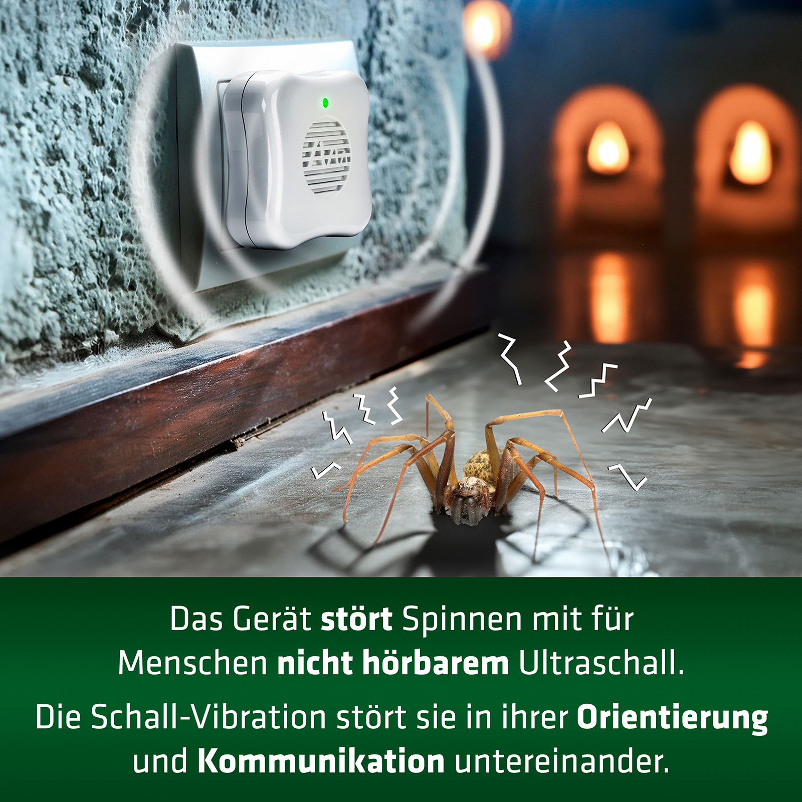 Electronic spider repellent plug | ultrasonic