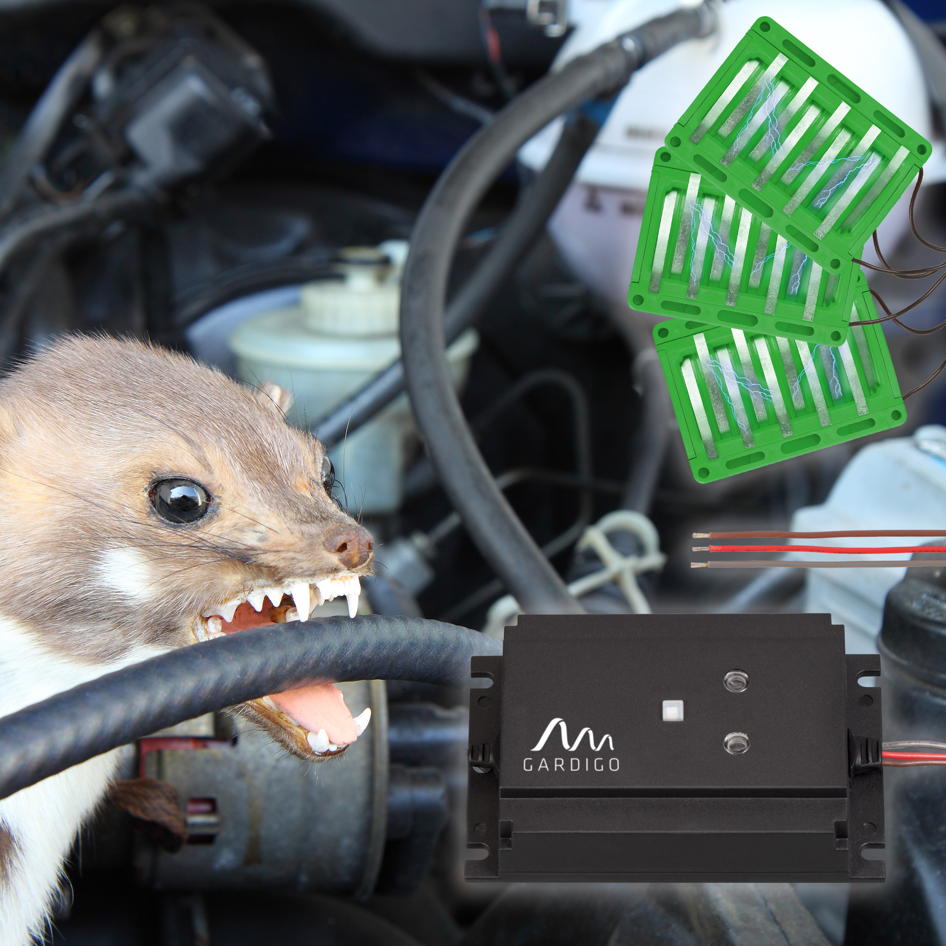 With it's triple defense the marten repellent helps you keep your car martenfree.
