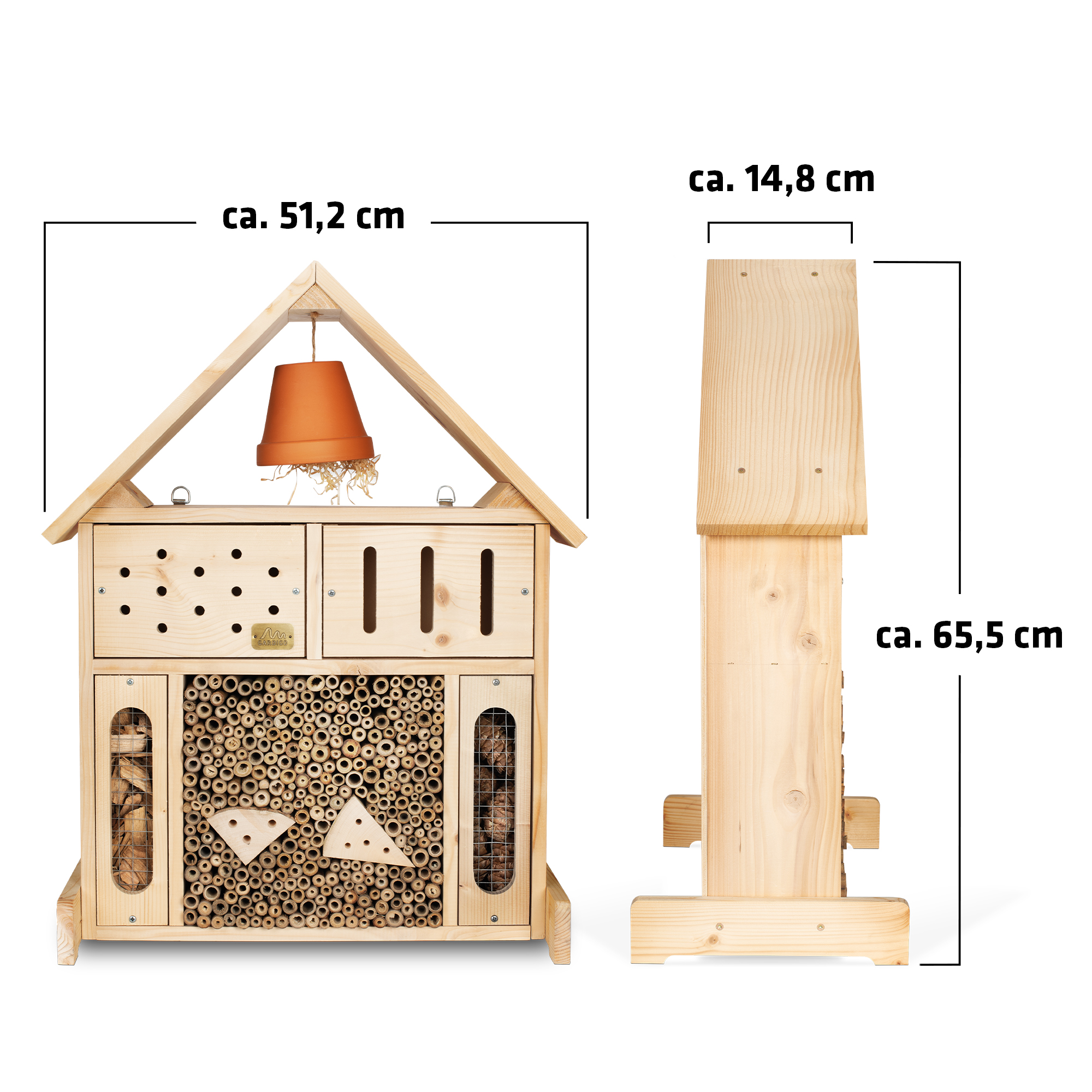 Insect hotel XXL | Large nesting aid for wild bees | Made in Germany