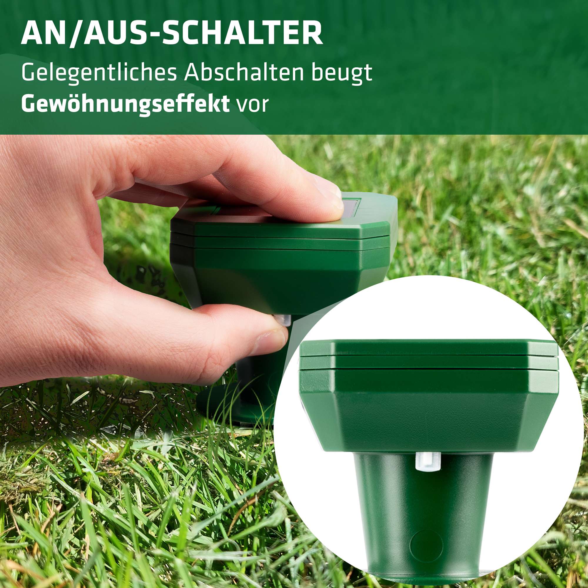 Sonic Mole Repeller | solar | screw design for easy use