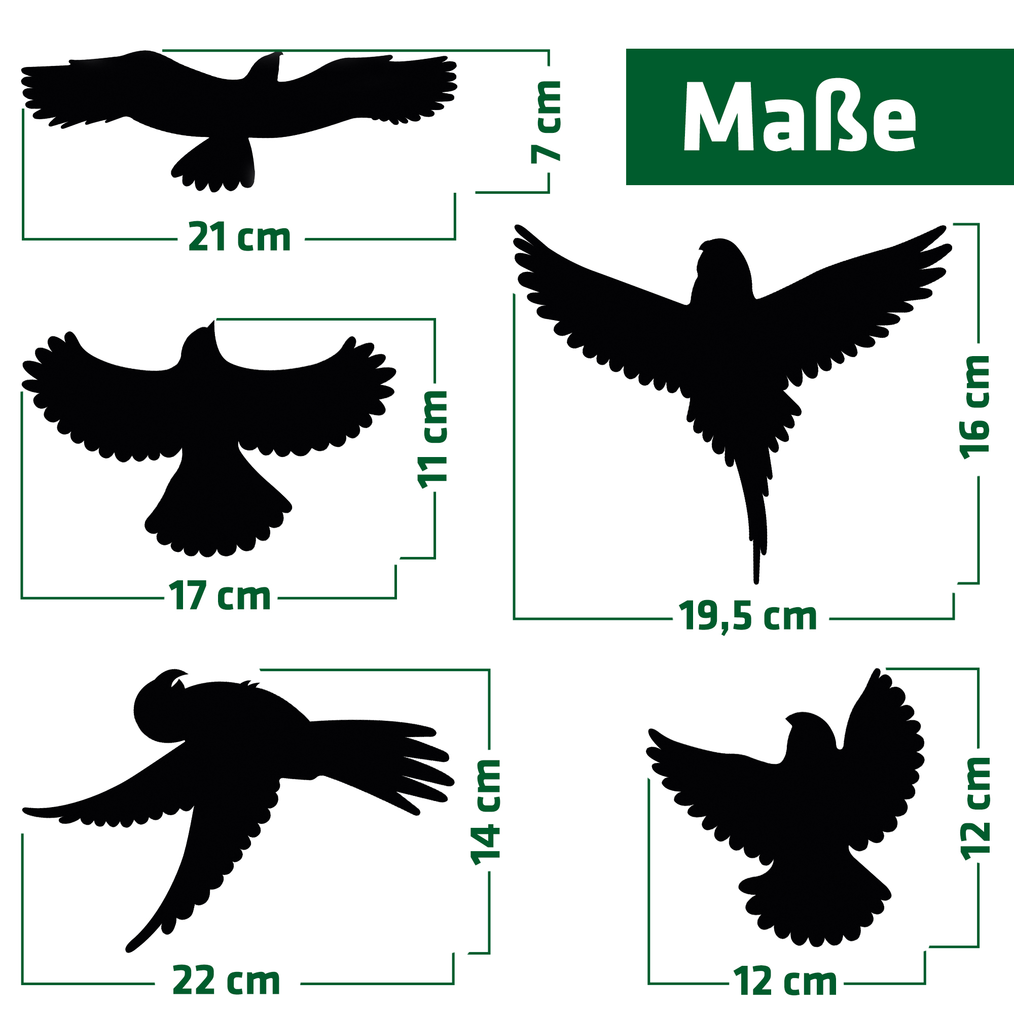 Anti-Collision Bird Stickers | Set of 5